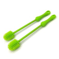 Amazon Hot Sale New Products Kitchen Gadgets 9 Inches ECO Friendly Material Safe Cup Silicone Baby Bottle Cleaning Brush