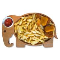 baby product baby animal shape plates Bamboo Material and Dinnerware Sets Dinnerware Type