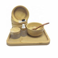 Amazon Sells Well Bamboo DIY Facial Face Mixing Bowl Set With Bamboo Spoon Brush Knife Set Hand Made Bowl