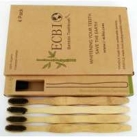 Eco Friendly custom logo bamboo tooth brush quality wholesale bamboo toothbrush with Travel Case for Adult and Kids