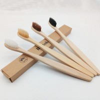 Wholesale natural biodegradable wood eco natural tooth brush bamboo toothbrush 100% organic