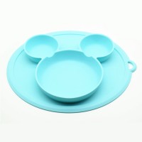 New Design 100% Food Grade Silicone baby feeding suction placemat plate table mats amazon